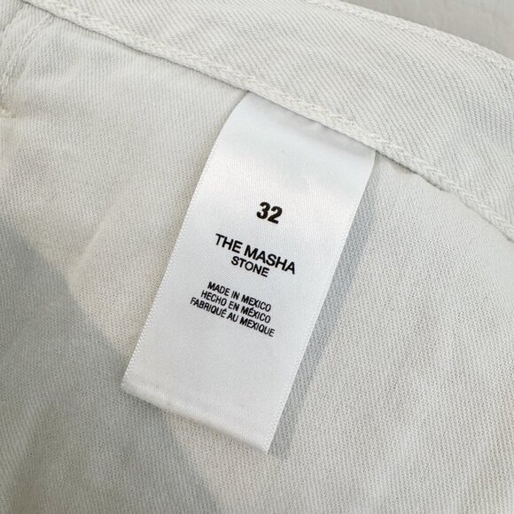 Favorite Daughter Denim The Masha Wide Leg Jeans Stone Cream Beige Plus Size 32 - Picture 7 of 14